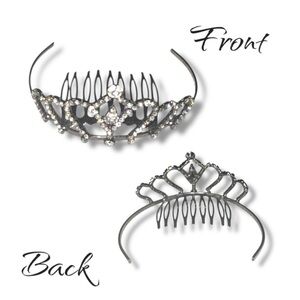 3 FOR $20 VINTAGE Crown Rhinestone Hair Comb Mini Tiara